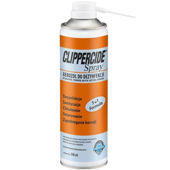 Spray do dezynfekcji i smarowania maszynek do włosów Barbicide Clippercide 500ml